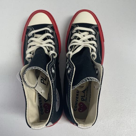 Converse Chuck 70 High Comme des Garcons Play Black Red A01793C Size 8 Men Shoe main image 5